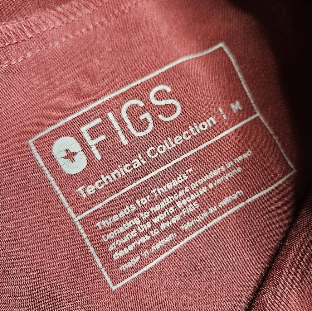 FIGS Tansen Jogger Scrub Pants Men's Medium Burgundy